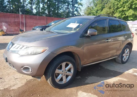 2010 Nissan Murano S/Sl/Le z USA, uszkodzony, nr VIN JN8AZ1MU5AW004058